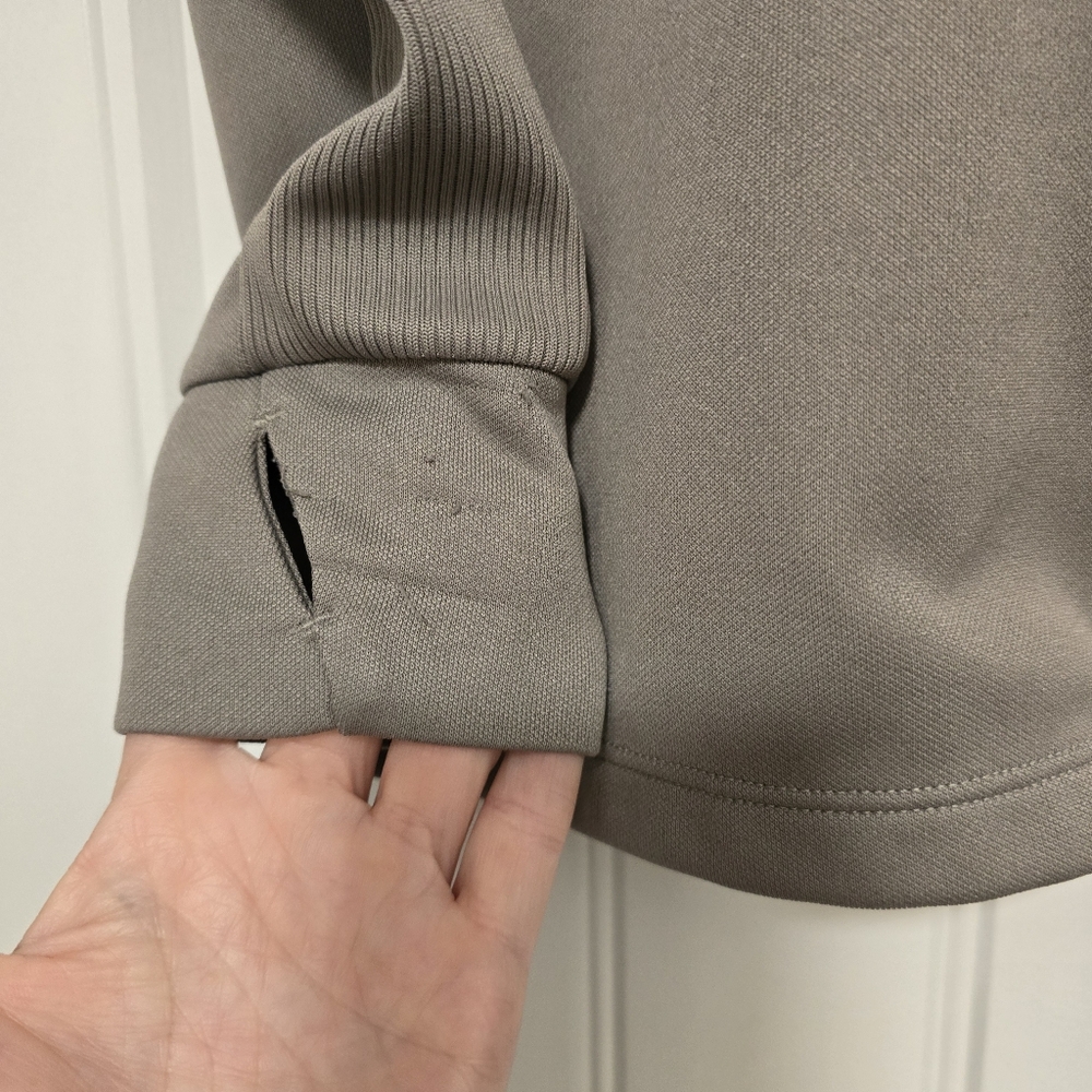 🌟7/25$ ZELLA Full Zip Athletic Jacket In Taupe - Picture 2 of 7